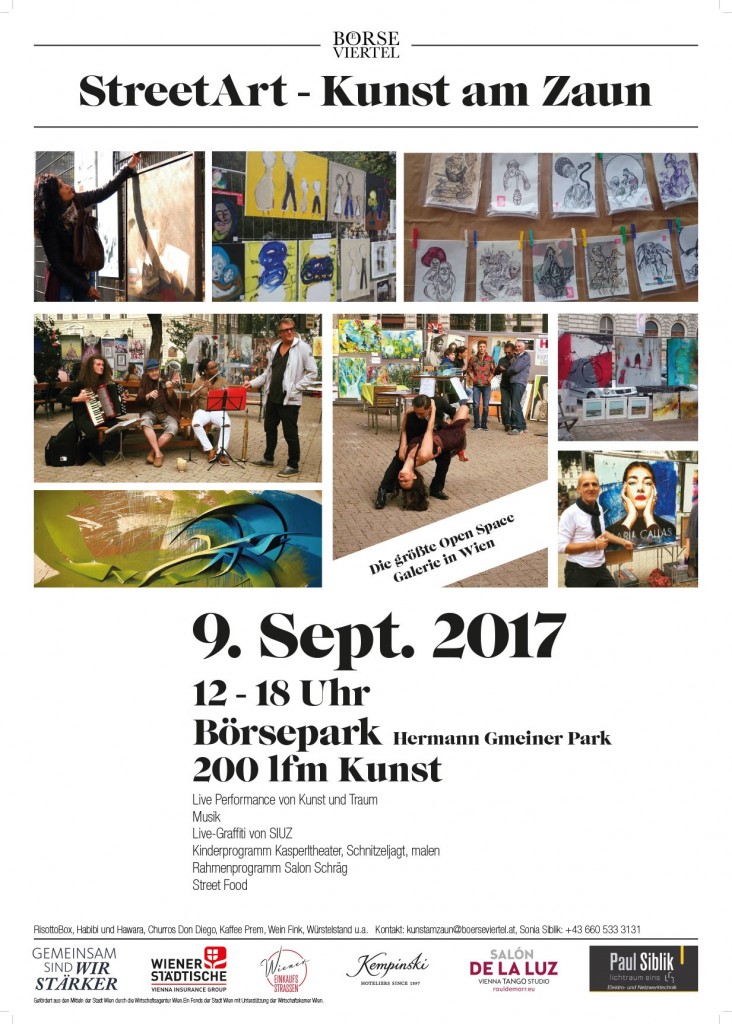 StreetArt - Kunst am Zaun Plakat